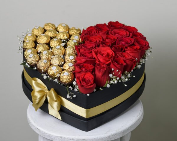 Corazón de Rosas y Ferrero